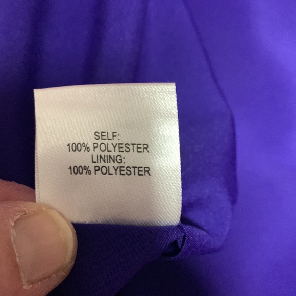 Oleg Cassini sleeveless pencil dress purple in color size 4 - Picture 7 of 8